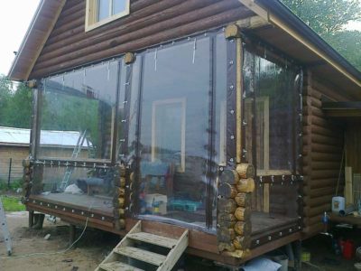 Мягкие окна веранда